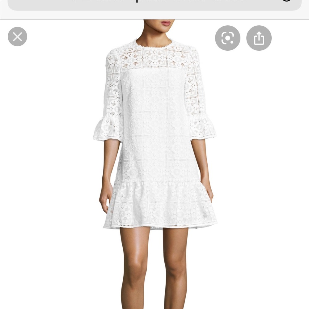 Kate Spade lace flounce shift dress